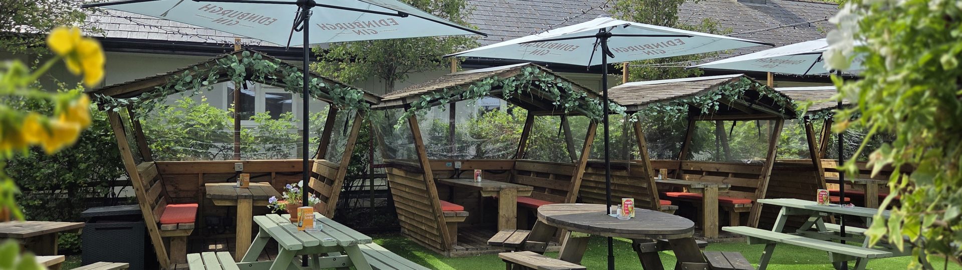 Our courtyard garden, pods and pergola