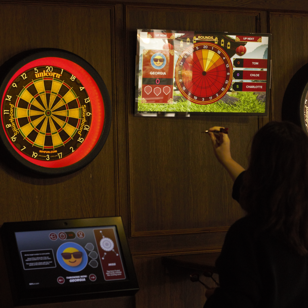 Add interactive darts to the celebrations