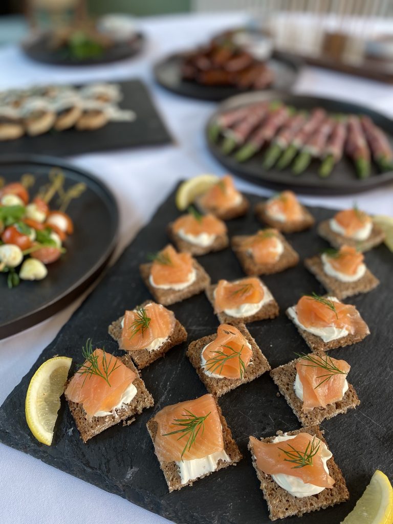 The Wedding Menu and canapés