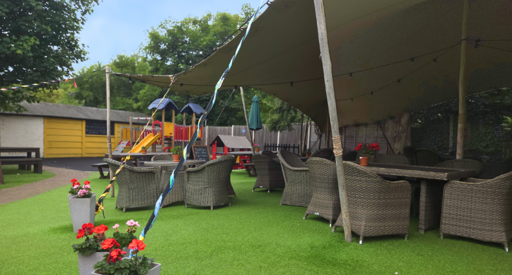The Leatherhead pub with an enclosed garden and play area